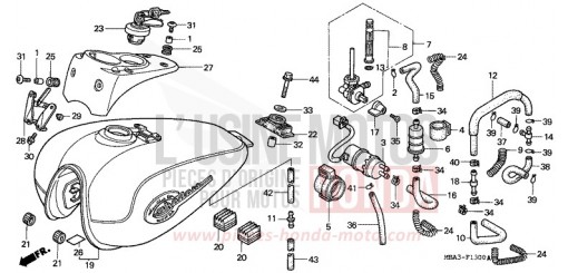 RESERVOIR A CARBURANT/POMPE A CARBURANT VT750C2W de 1998